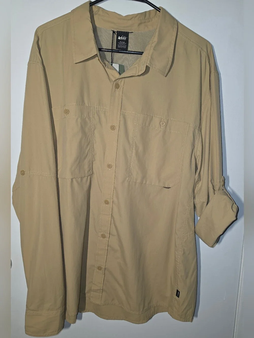 REI Men’s Lightweight Shirt Jacket — Khaki